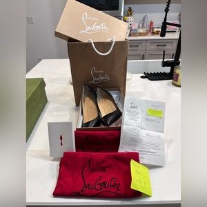 💯 Christian Louboutin Pigalle 85 size 39.5